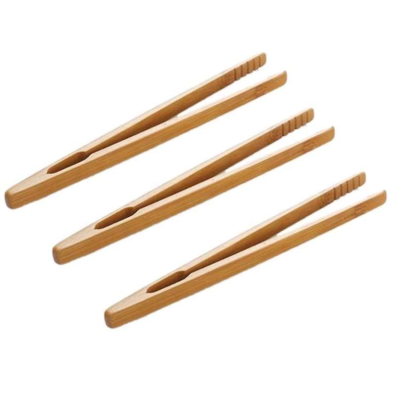 20 Pcs Wooden Toast Tongs Kitchen Gadgets Bbq Cooking Baking Tools