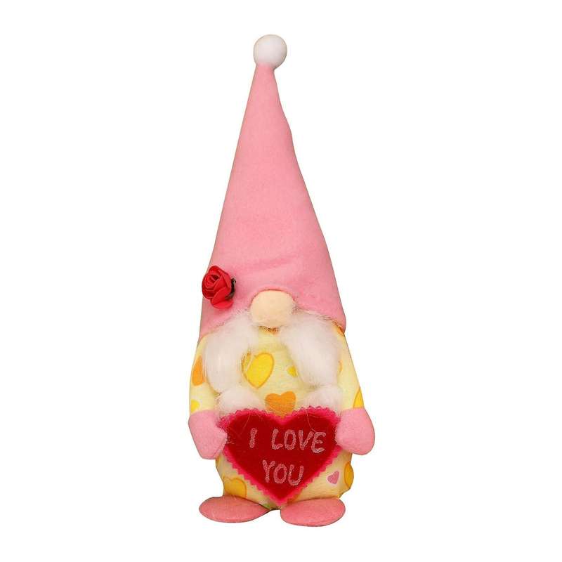 Valentines Gnomes Plush Decorations - Figurines Table Decor Gifts, B