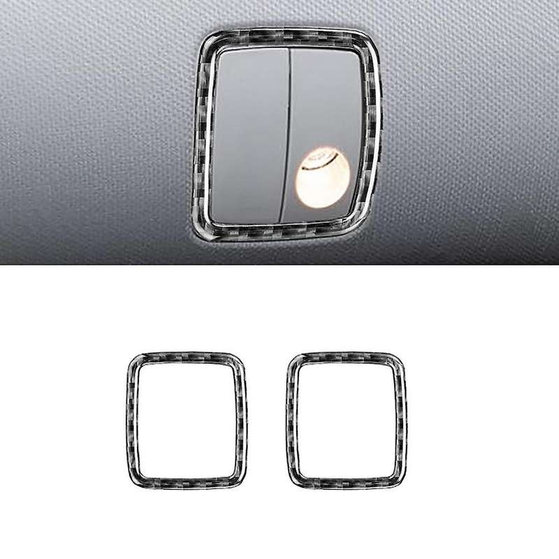 Rear Side Reading Lights Decorative Sticker Carbon Fiber Frame
