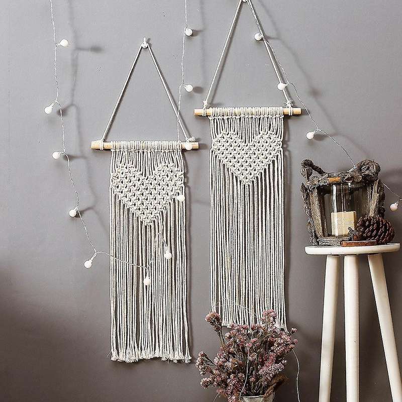 Macrame Wall Hanging Boho Tapestry Woven Home Decor - Room Decoration