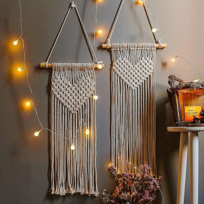 Macrame Wall Hanging Boho Tapestry Woven Home Decor - Room Decoration