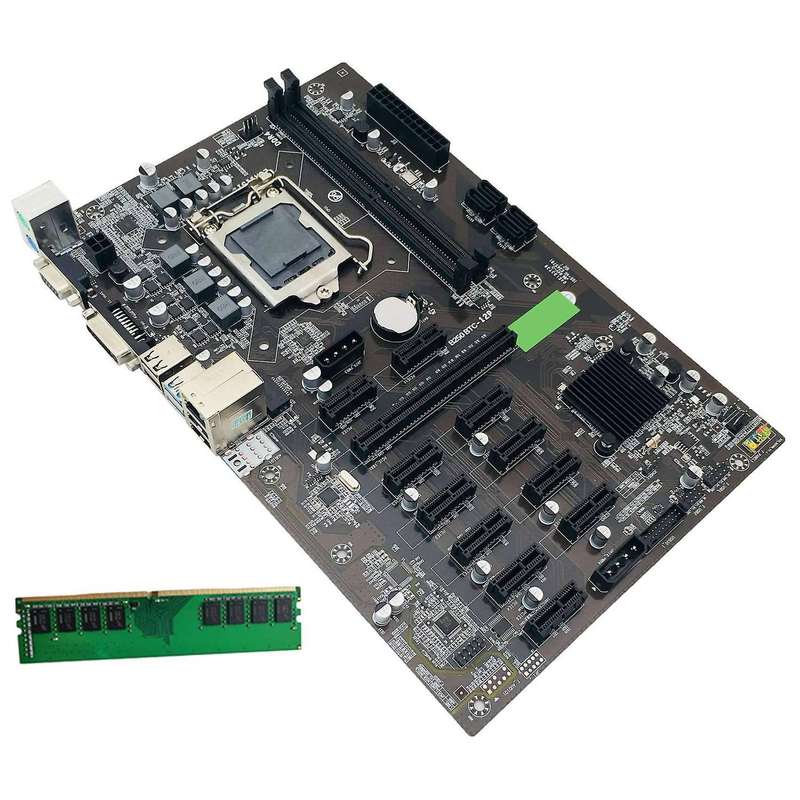 Btc Mining Motherboard with Ddr4 4gb Ram Lga1151 for Btc Miner Mining