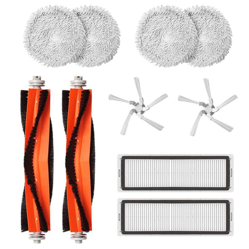10pcs Robot Parts for Xiaomi Dreame W10 Self-cleaning Main Brush
