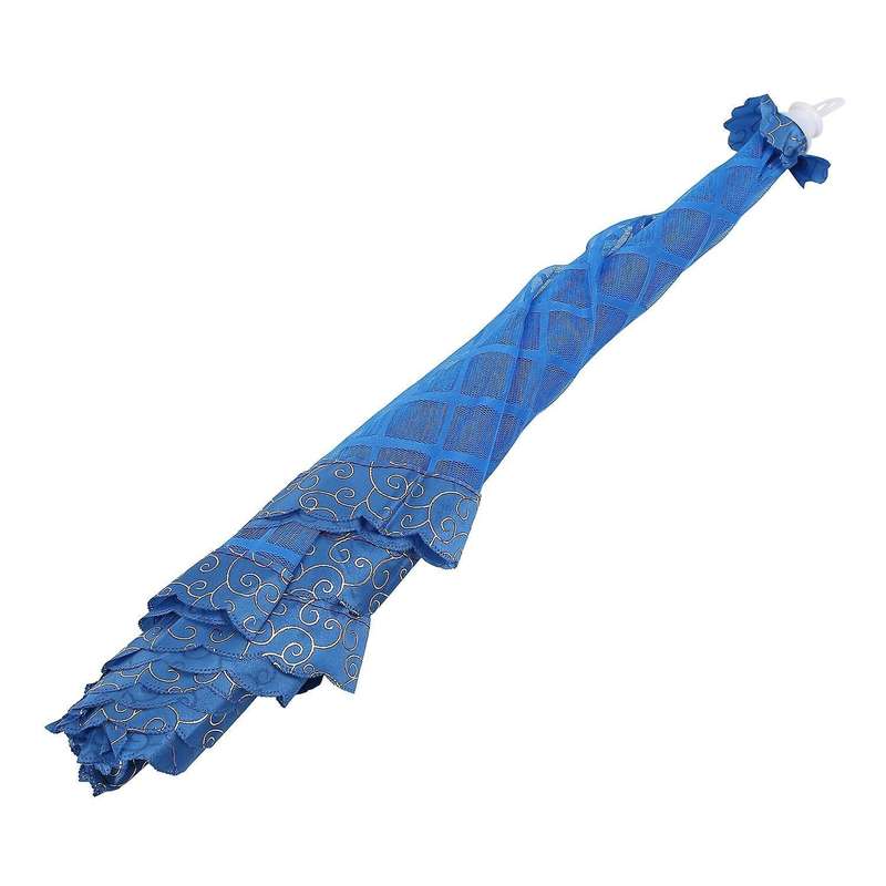 Set Of 1 Square Mesh Screen Umbrella Food Cover Tents 72x51cm(blue)