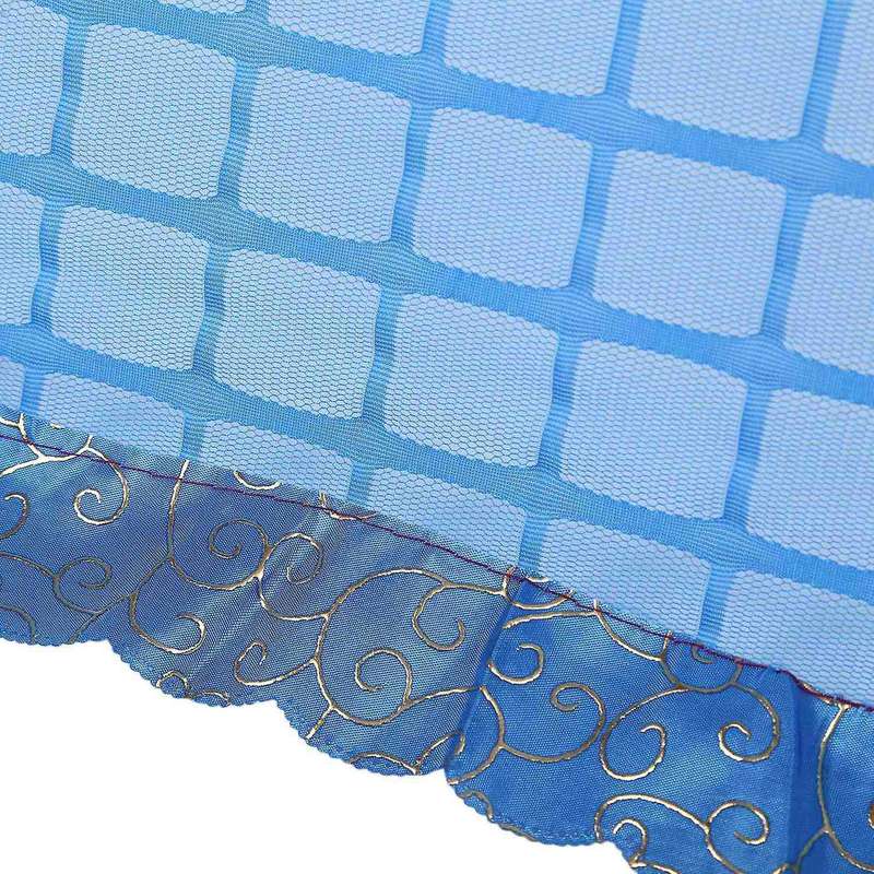 Set Of 1 Square Mesh Screen Umbrella Food Cover Tents 72x51cm(blue)