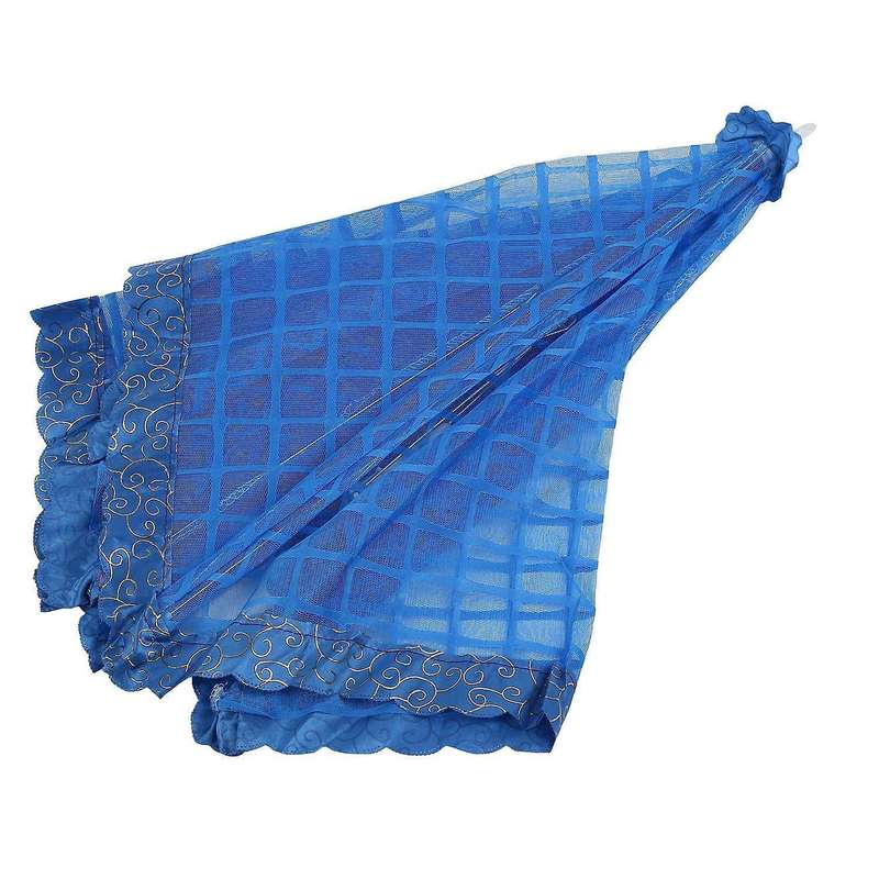 Set Of 1 Square Mesh Screen Umbrella Food Cover Tents 72x51cm(blue)