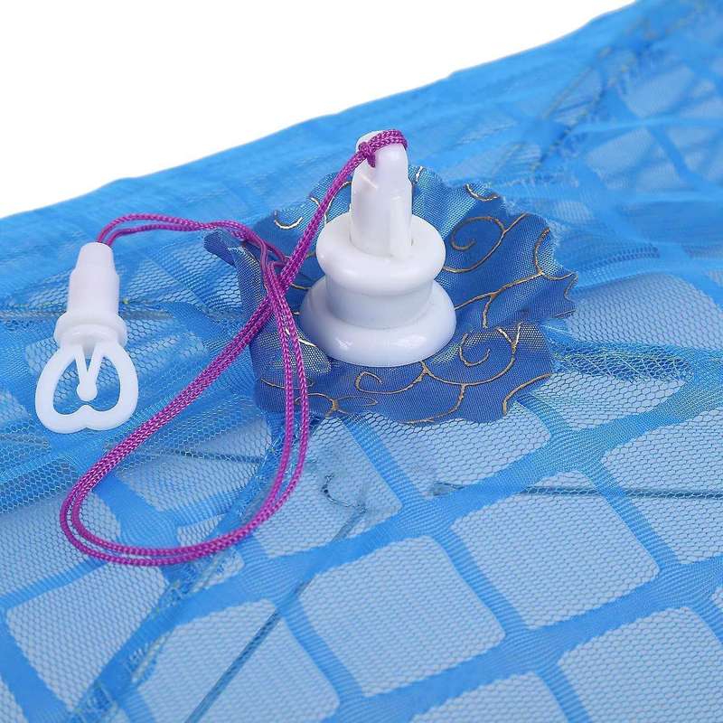 Set Of 1 Square Mesh Screen Umbrella Food Cover Tents 72x51cm(blue)