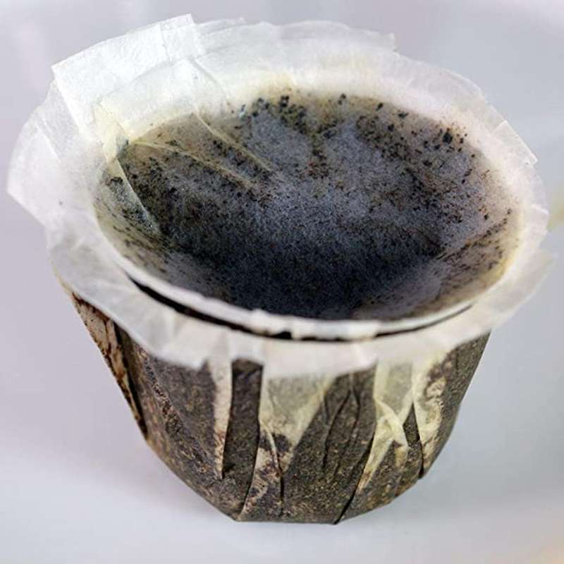 100pcs Disposable K-cup Paper Filter with Lid