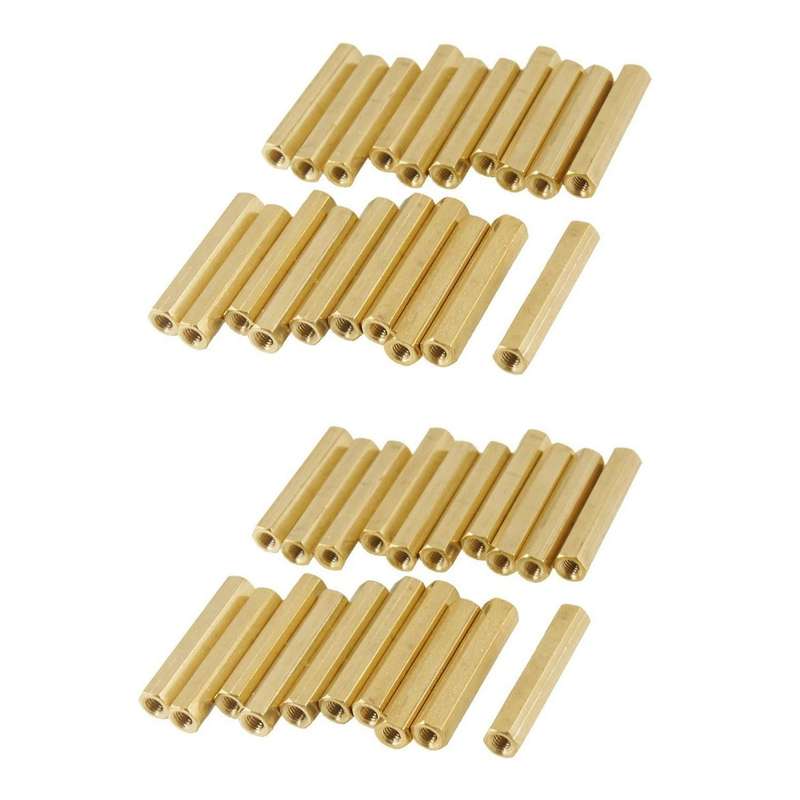 40 Stueck M3 X 26 Mm Sechskant Messing-innengewinde Spacer