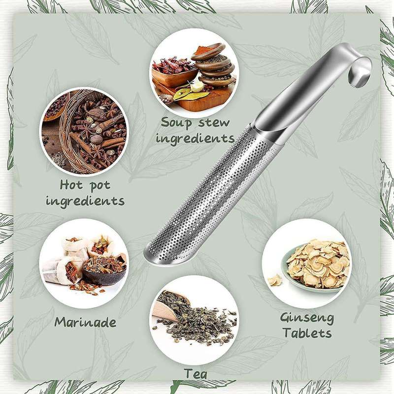 3pieces Stainless Steel Tea Strainer,pipe Tea Strainer for Tea Leaves