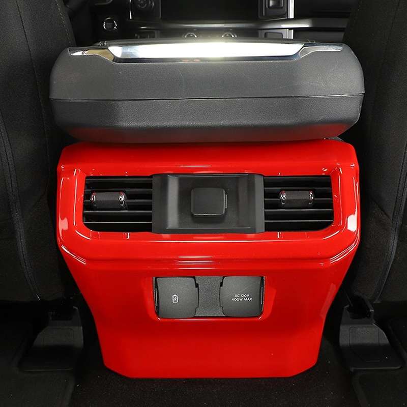 Rear Air Conditioner Vent Panel for F150 2021 2022,abs Red