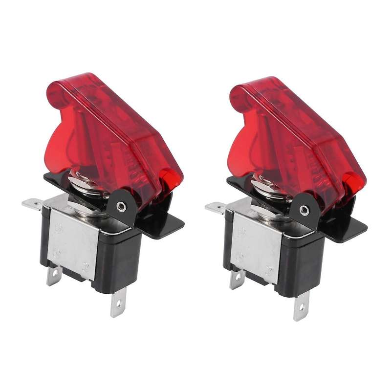 2x 12v 20a Led Light Spst Toggle Rocker Switch Control On/off 2pins