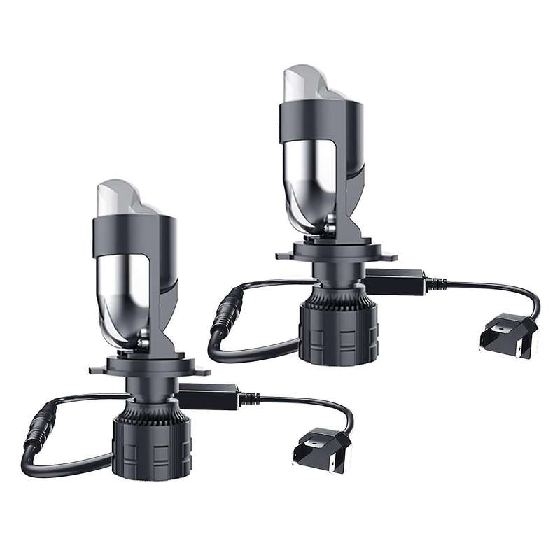 2pcs Auto Lamp H4 Bulbs Headlight for Cars White Color Lighting (rhd)