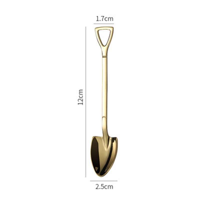 9 Pcs Shovel Spoon Fork Shovel Coffee Spoon Shovel Handle Dessert