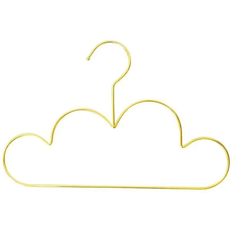 Metal Toddlers Clothes Hanger Golden Kids Cloud Shape Coat Hanger