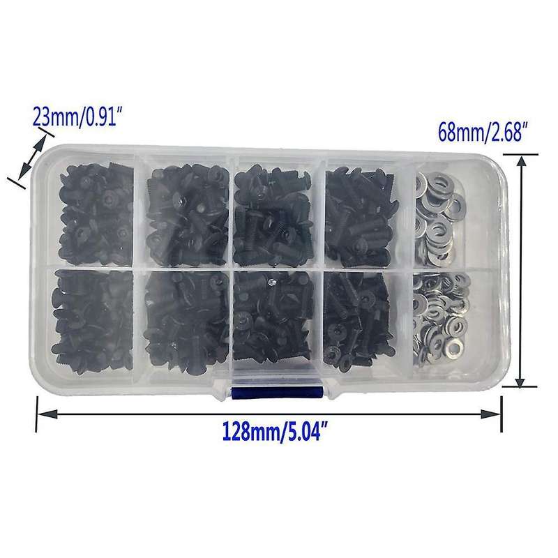 340pcs Rc Screws Kit Repair Tool M3 Flat Head/round Head & M3 M4 Flat