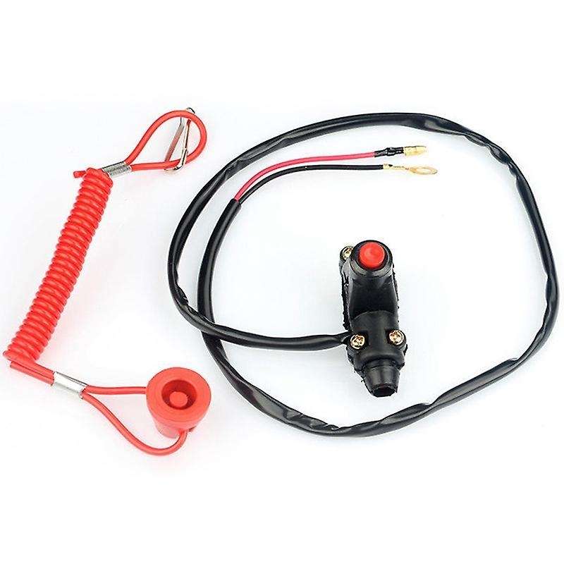 Emergency Kill Stop Outboard Engine Switch Push Button Motorcycle