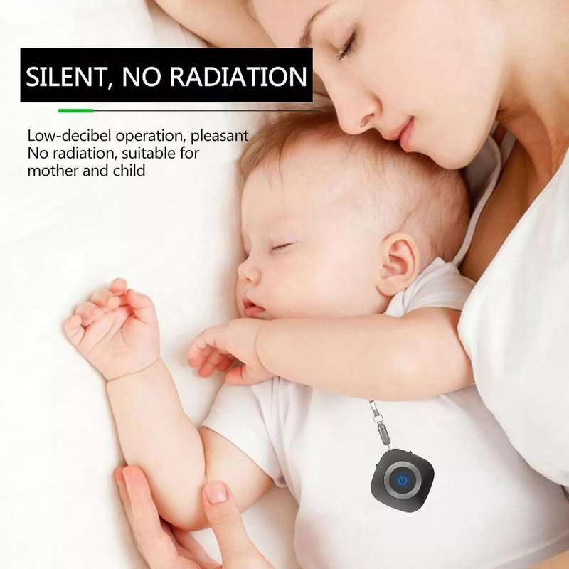 Air Purifier Necklace Wearable Air Purifier Ionizer for Home Black
