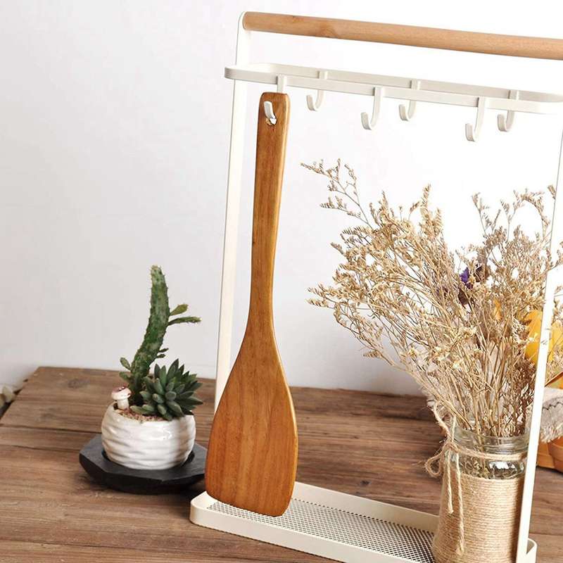 2x Wooden Spatula. for Kitchen Cookware Frying Spatula