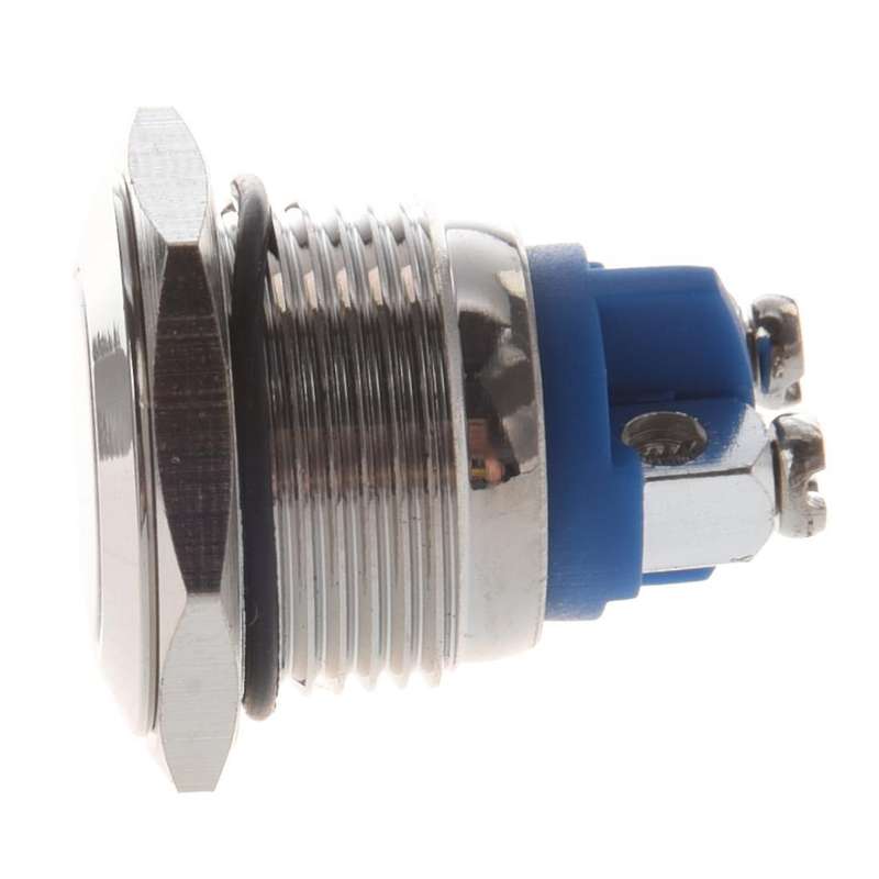 Ac 250v 3a No 16mm Metal Momentary Round Push Button Switch N.o. Normally Open