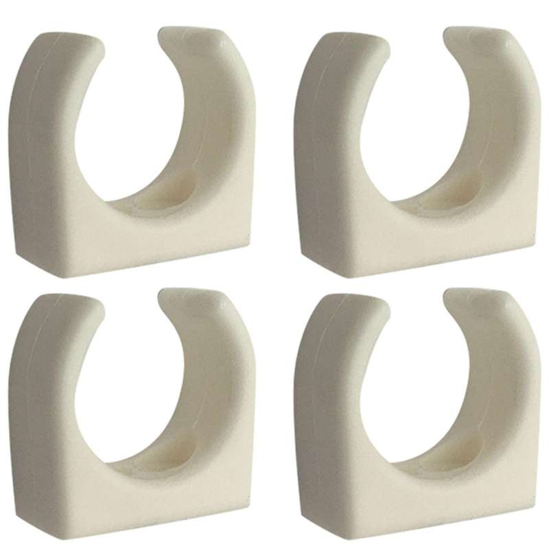 2 Pcs Nylon Ladder Clip Boat Hook Clip for Yacht Boat,white