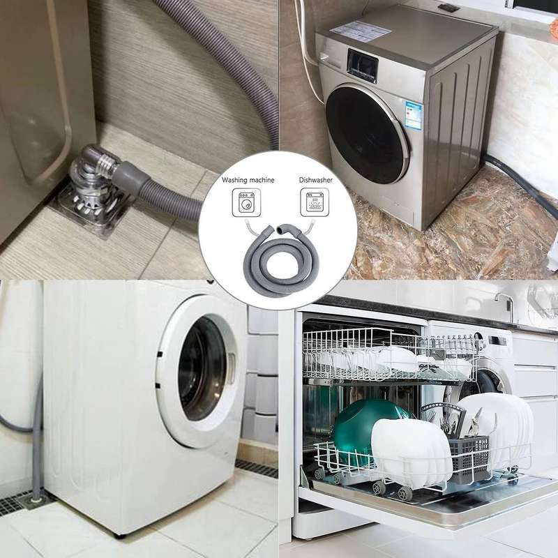 Washing Machine 2.5m Drain Hose Extension for Washing Machines