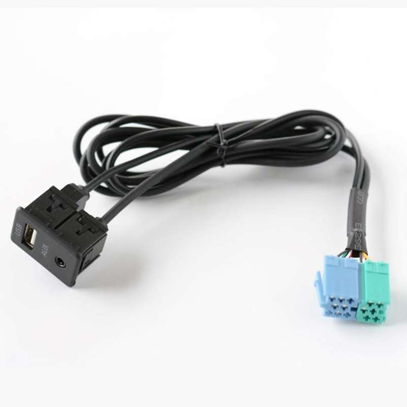 Radio Extension Aux Usb Port Adapter Cable Wiring Assy for Hyundai