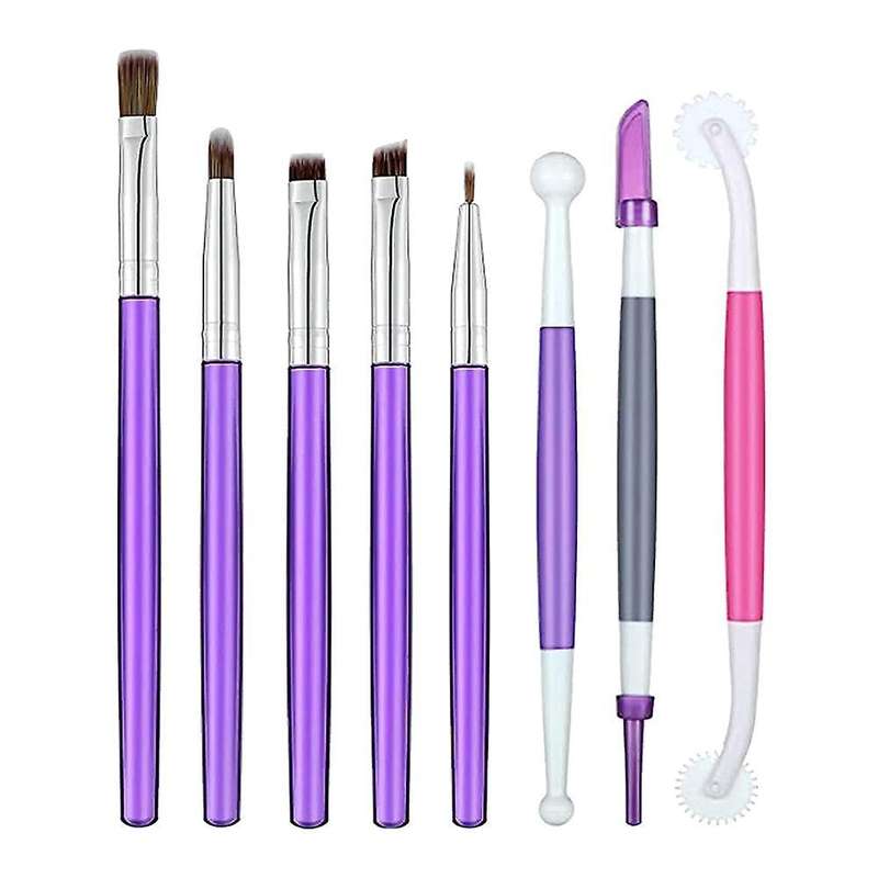 8 Pcs Cookie Cake Decorating Brushes Tools Set,for Diy Cake Sugar