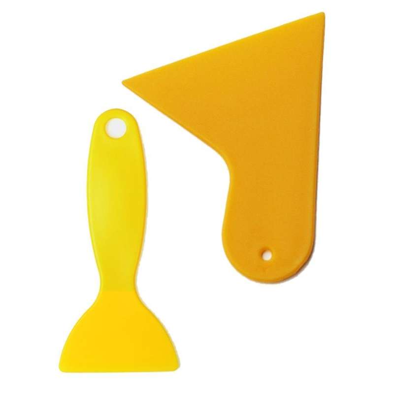Vinyl Film Wrap Yellow Plastic Foils Cleaner Scraper