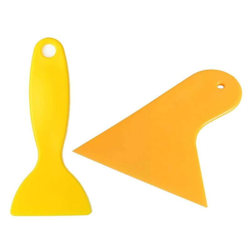 Vinyl Film Wrap Yellow Plastic Foils Cleaner Scraper
