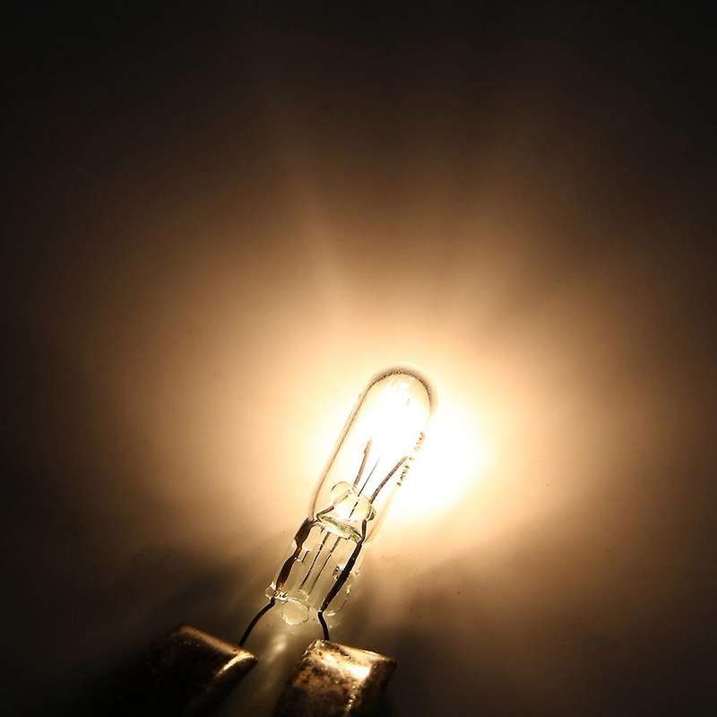 100pcs T5 286 Bulb Basic Miniature Bulb for License Plate Light Side