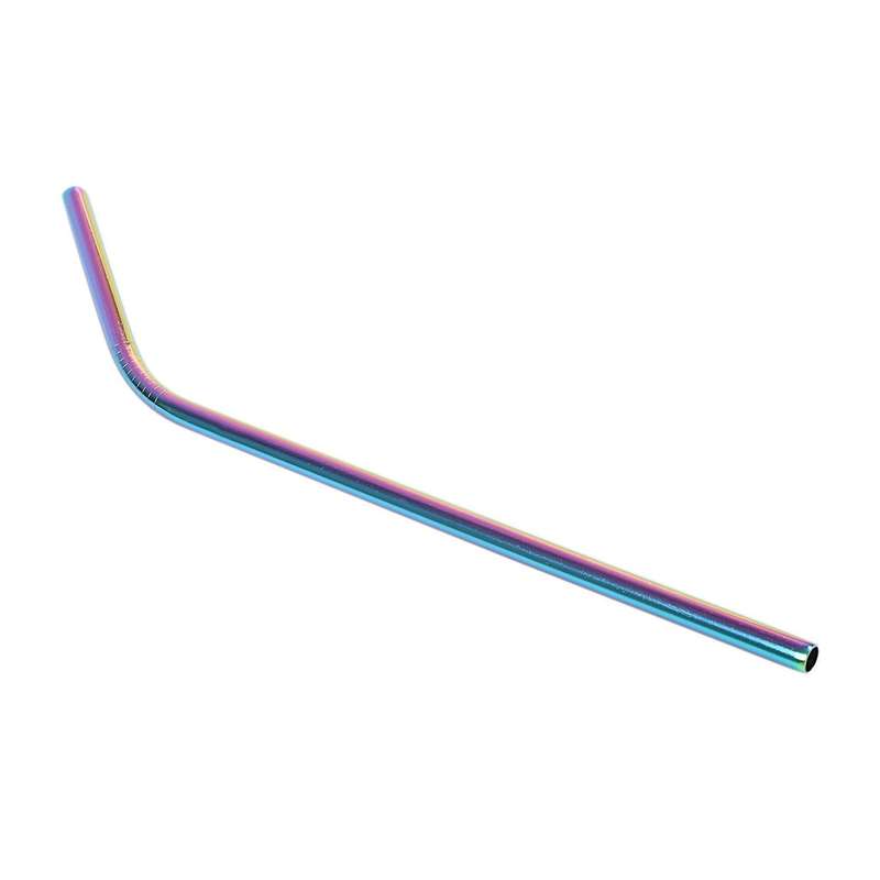 8 Pack - Stainless Steel Straws - Includes 2 Long Cleaning Brushes