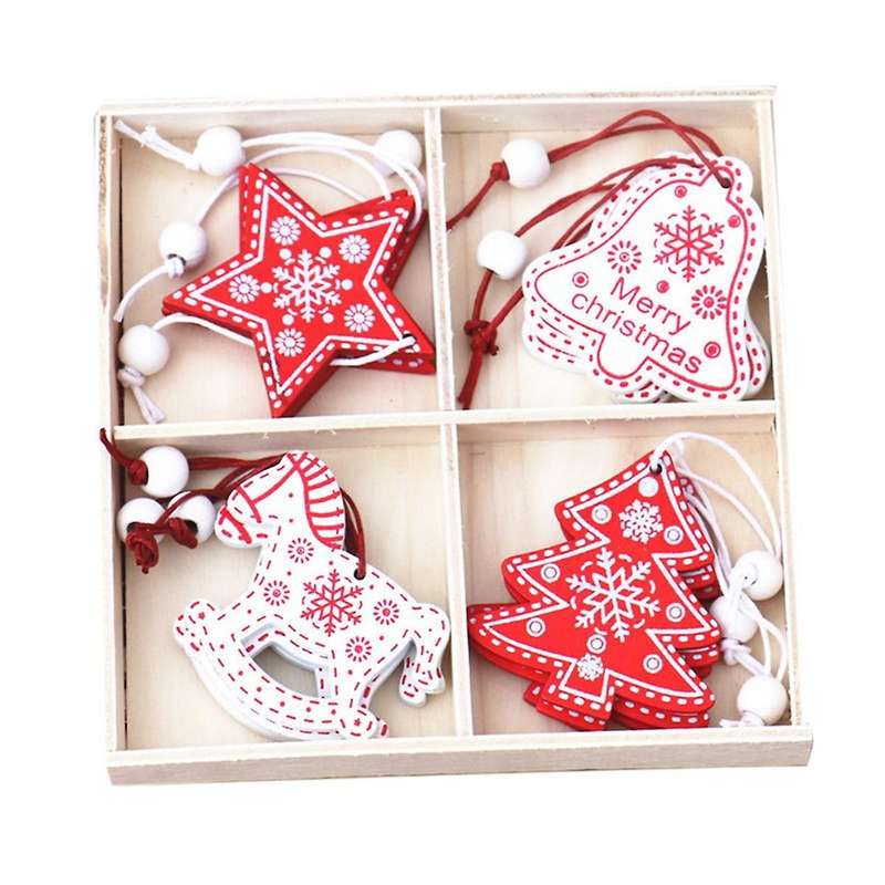 Christmas Decorations Gifts Christmas Tree Wooden Pendants 2