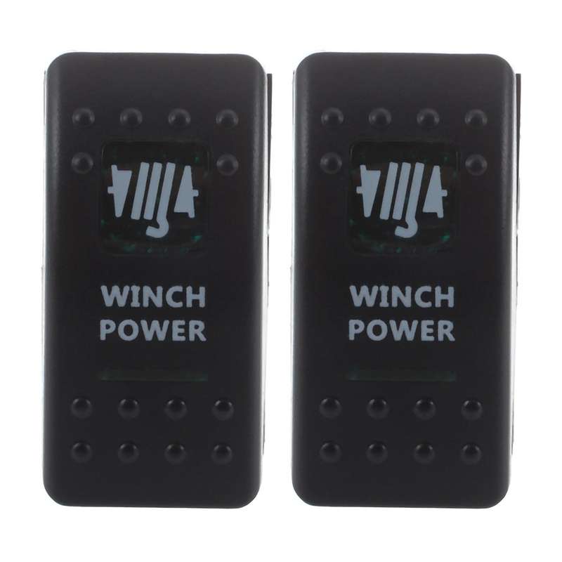 2x 12v Car Marine Boat Rv Toggle Rocker Switch Led Light Bar
