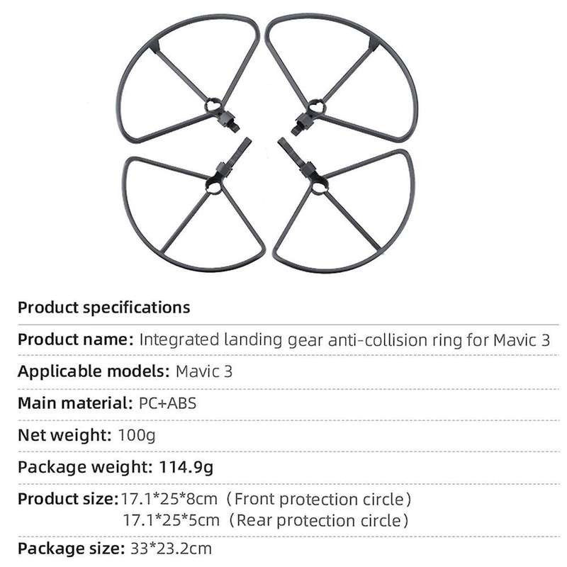 Propeller Guard for Dji Mavic 3 Blade Props Wing Fan Cover Bumper