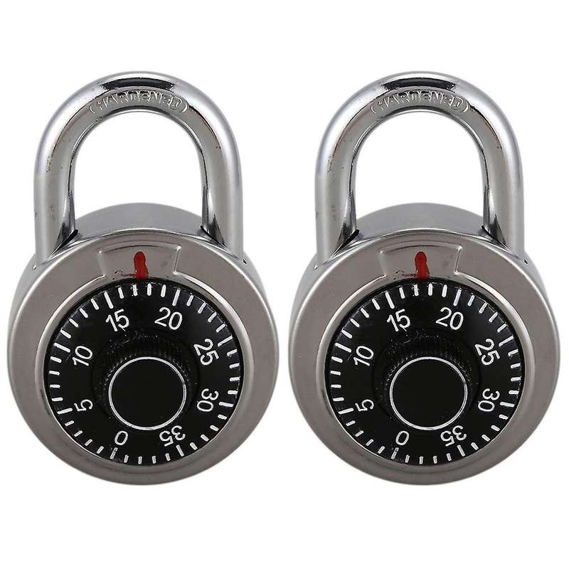 2x Master Coded Lock 50mm with Dial Combination Padlock Defender