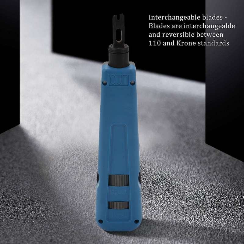Punch Down Tool with 66, 110 and Krone Blades Network Wire