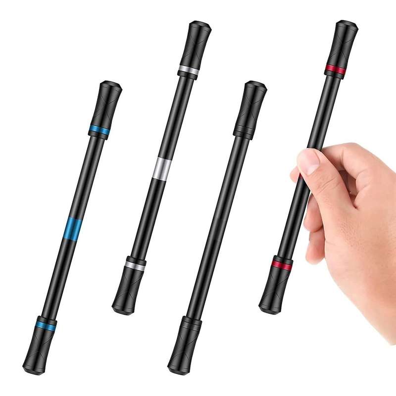 4 Pcs Spinner Pen Rotating Finger Pen Detachable Spinning Mod