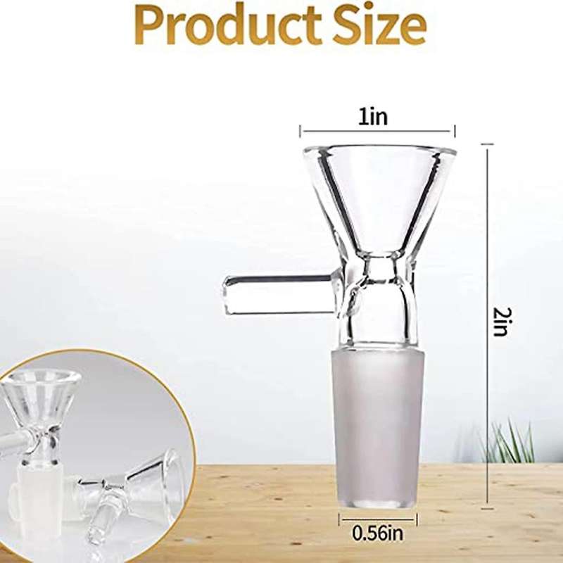 6 Pieces Bowl - Clear Glass Funnel, Scientific Small Glass Funnel