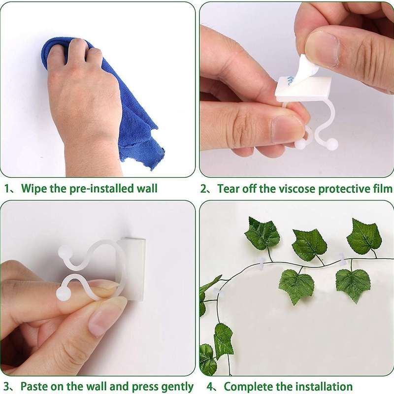 160 Pcs Plant Climbing Wall Fixture Clips,wall Plant Holder - A