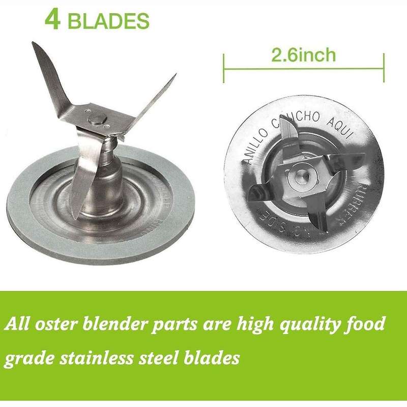 Blender Blade for Oster Blender with Jar Base Cap and O Ring Seal Kit
