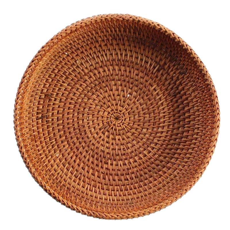 Table Top Food Fruit Storage Baskets Kitchen Handwoven Storage Holder