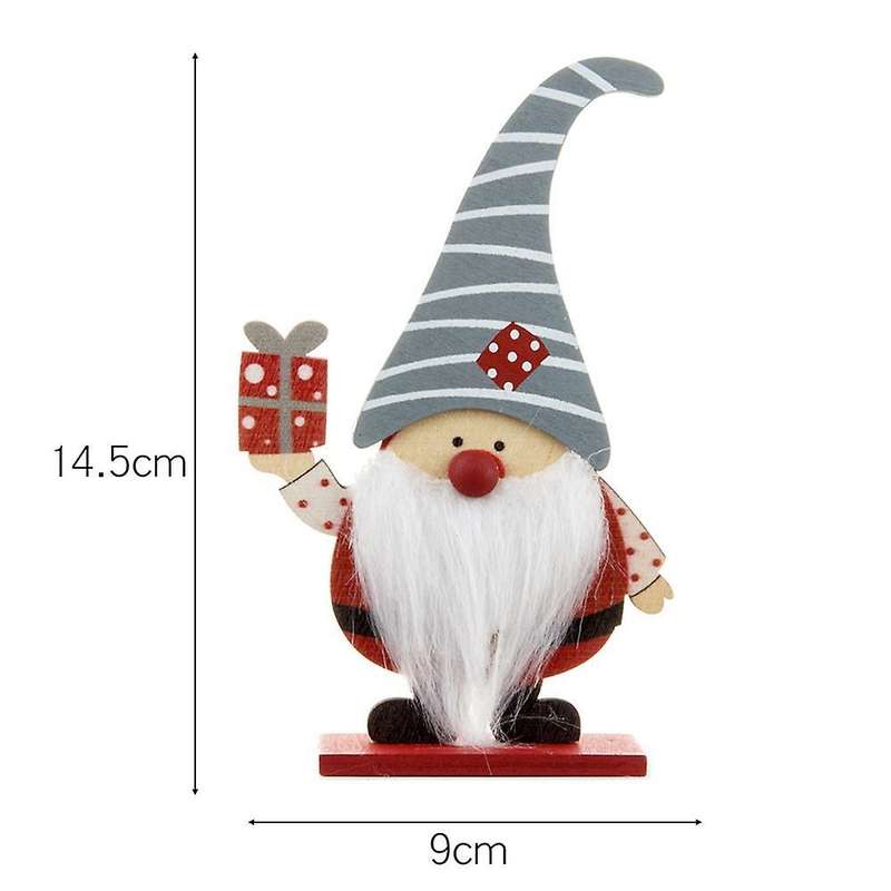 Wooden Ornament Merry Decor for Home Xmas Navidad Gifts Art , B