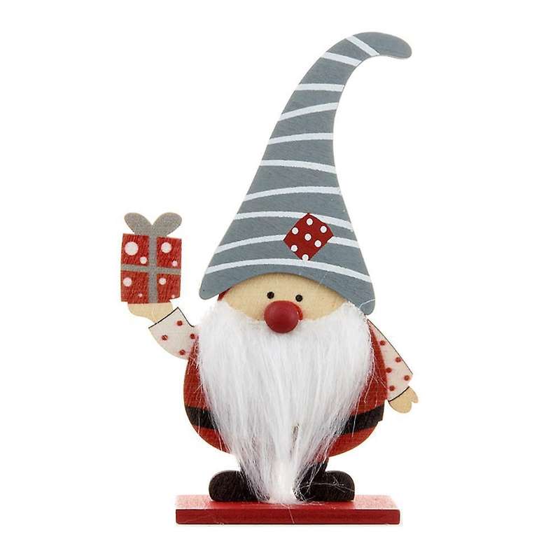 Wooden Ornament Merry Decor for Home Xmas Navidad Gifts Art , B