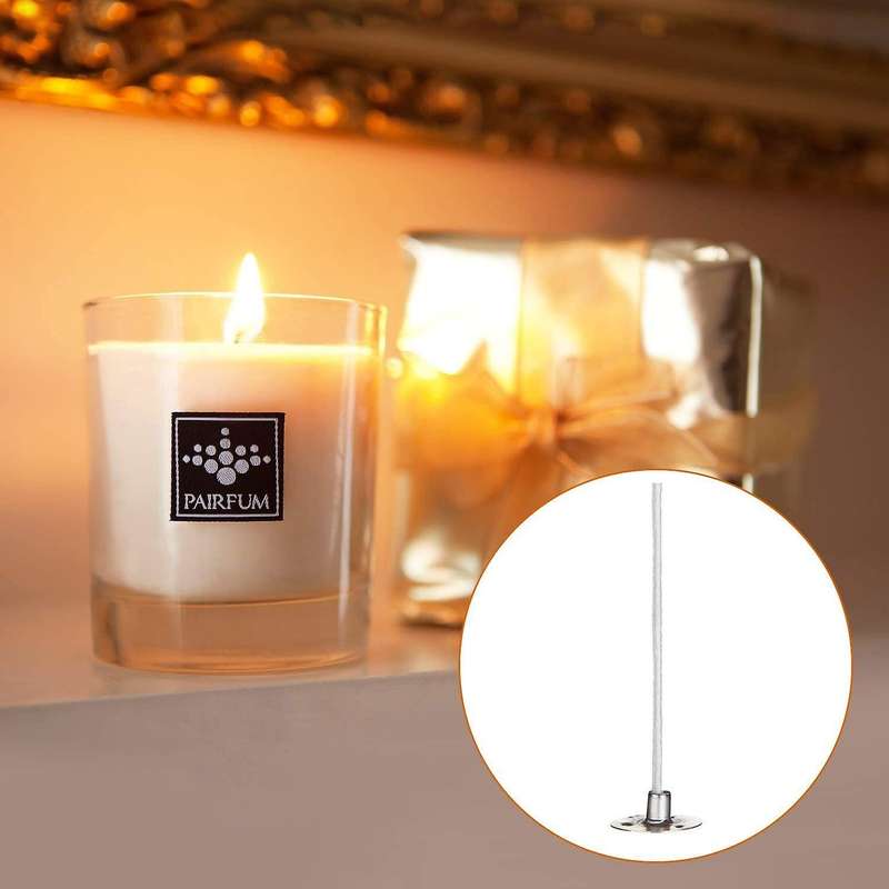 Candle Making Kit,2pcs Candle Wick Device,100pcs Candle Wick Stickers