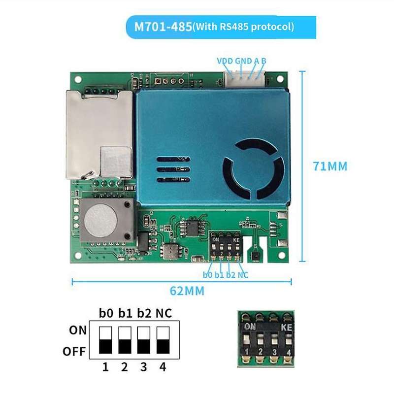 Seven-in-one Sensor Module Formaldehyde Infrared Co2 Air Detector,b