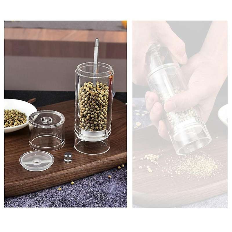 Salt and Pepper Grinder Clear Acrylic for Kitchen Accessories, M