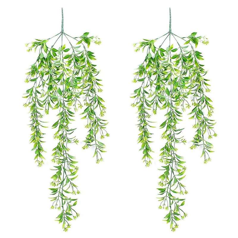 Artificial Flowers Vine Garland Home Garden Festival Wedding Green