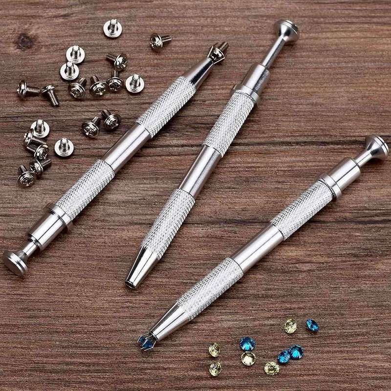 3 Pack Stainless Steel 4-claw Pick Up Tool, 4 Prongs Grabber