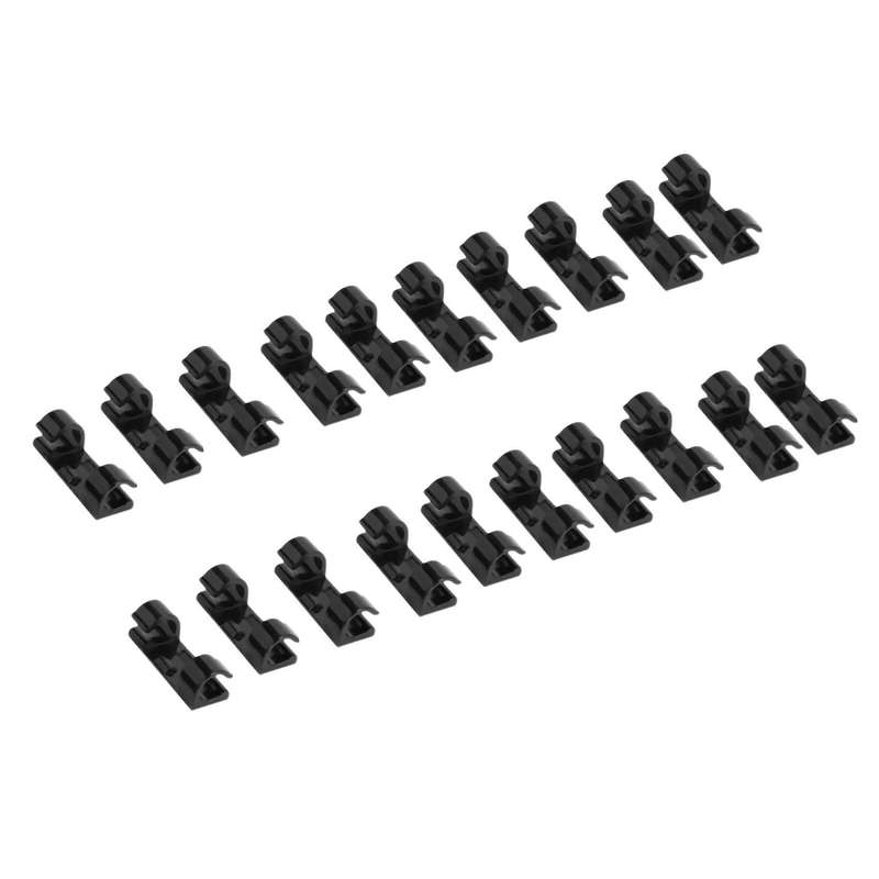 40pcs/lot Desktop Wire Clear Up Clips Holder Clamps (black)